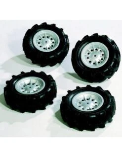 Rolly Toys 409181 -Luchtbanden Zilver Voor Tractoren RT3.. & RT 4.. En Unimog (4 Stuks) Muv X-trac's