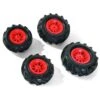 Rolly Toys Luchtbanden Rood Voor Tractoren RT6.. & RT8.. (4 Stuks) -Speelgoedwinkel rolly toys rolly toys luchtbanden rood voor tracto