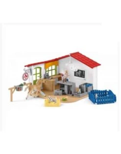 Schleich Farm 42502 - Dierenartspraktijk Met Huisdieren