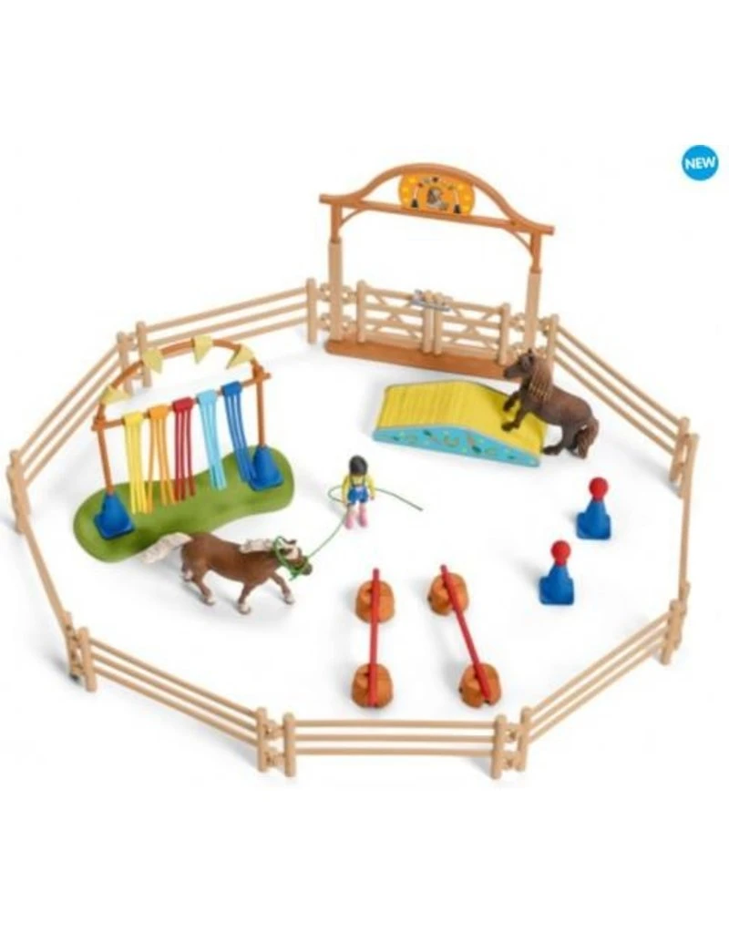 Schleich Horses 42481 - Pony Behendigheidstraining 4 Schleich Horses 42481 - Pony Behendigheidstraining - Afbeelding 2