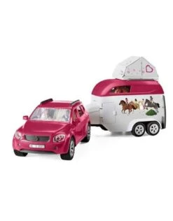 Schleich Horses 42535 - Auto Met Trailer -Speelgoedwinkel schleich schleich horses 42535 auto met trailer 2