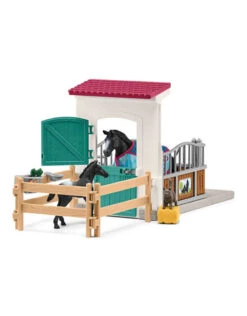 Schleich Horses 42611 - Paardenbox Met Merrie En Veulen -Speelgoedwinkel schleich schleich horses 42611 paardenbox met merr 1