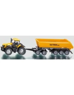Siku 1858 - JCB 8250 Met Dolly En Halfpipe Trailer 1:87