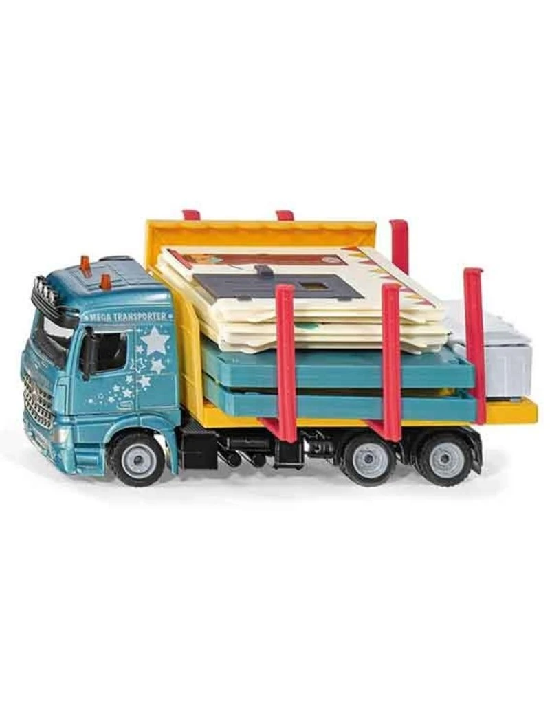 Siku 3562 - Transport Vrachtwagen Met Prefabhuis 1:50 3 Siku 3562 - Transport Vrachtwagen Met Prefabhuis 1:50