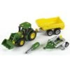 Theo Klein 3904 - John Deere Trekker Met Voorlader En Aanhanger En Ploeg -Speelgoedwinkel theo klein theo klein 3904 john deere trekker met