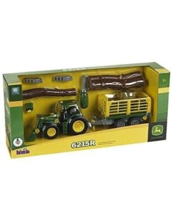 Theo Klein 3906 - John Deere Trekker Met Voorlader En Aanhanger Voor Hout En Hooi. -Speelgoedwinkel theo klein theo klein 3906 john deere trekker met 1