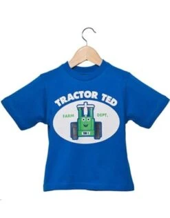 Tractor Ted - T-Shirt Blauw - 4-5 Jaar
