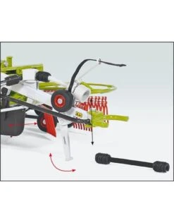 Wiking 77828 - Claas Schwader Liner 2600 Dubbele Grashark 1:32 -Speelgoedwinkel wiking wiking 77828 claas schwader liner 2600 dubb 1